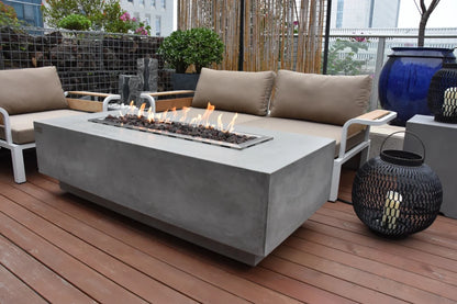 Elementi Granville Gas Fire Pit Table | Light Grey
