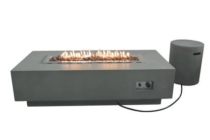 Elementi Granville Gas Fire Pit Table | Light Grey