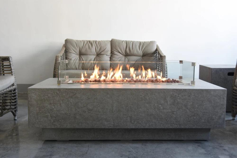 Elementi Kingsale Gas Fire Pit Table | Light Grey