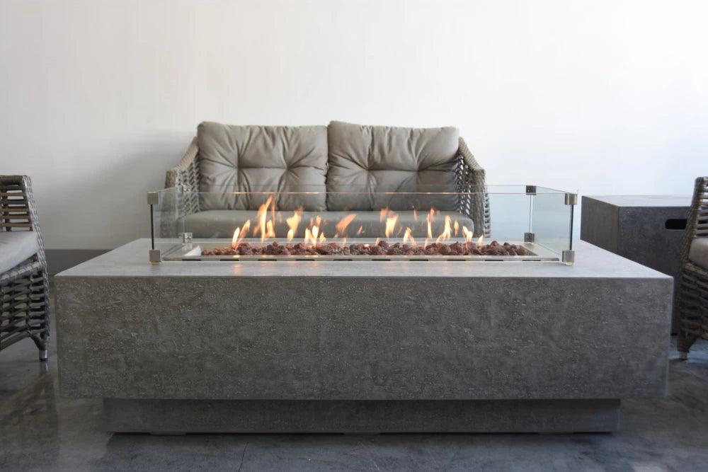 Elementi Kingsale Gas Fire Pit Table | Light Grey