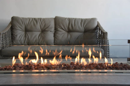 Elementi Kingsale Gas Fire Pit Table | Light Grey