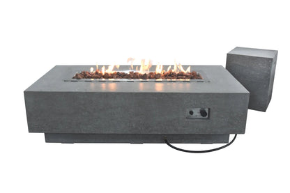 Elementi Kingsale Gas Fire Pit Table | Light Grey