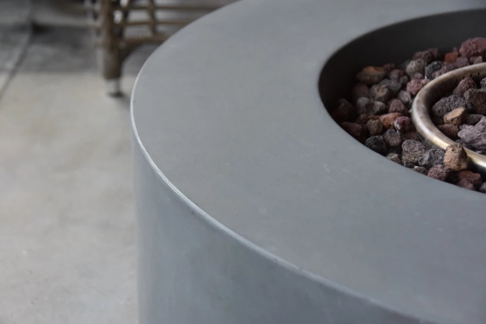 Elementi Tramore Gas Fire Pit Table | Light Grey