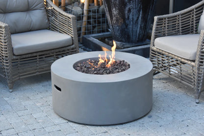 Elementi Tramore Gas Fire Pit Table | Light Grey