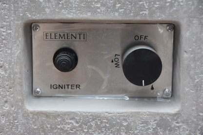 Elementi Hampton Gas Fire Pit Table | Light Grey