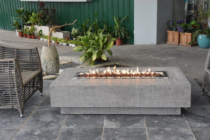 Elementi Hampton Gas Fire Pit Table | Light Grey