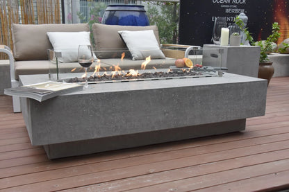 Elementi Hampton Gas Fire Pit Table | Light Grey