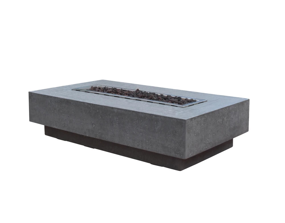 Elementi Hampton Gas Fire Pit Table | Light Grey