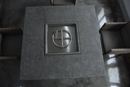 Elementi Birmingham Gas Fire Pit Dining Table | Light Grey