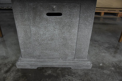 Elementi Birmingham Gas Fire Pit Dining Table | Light Grey