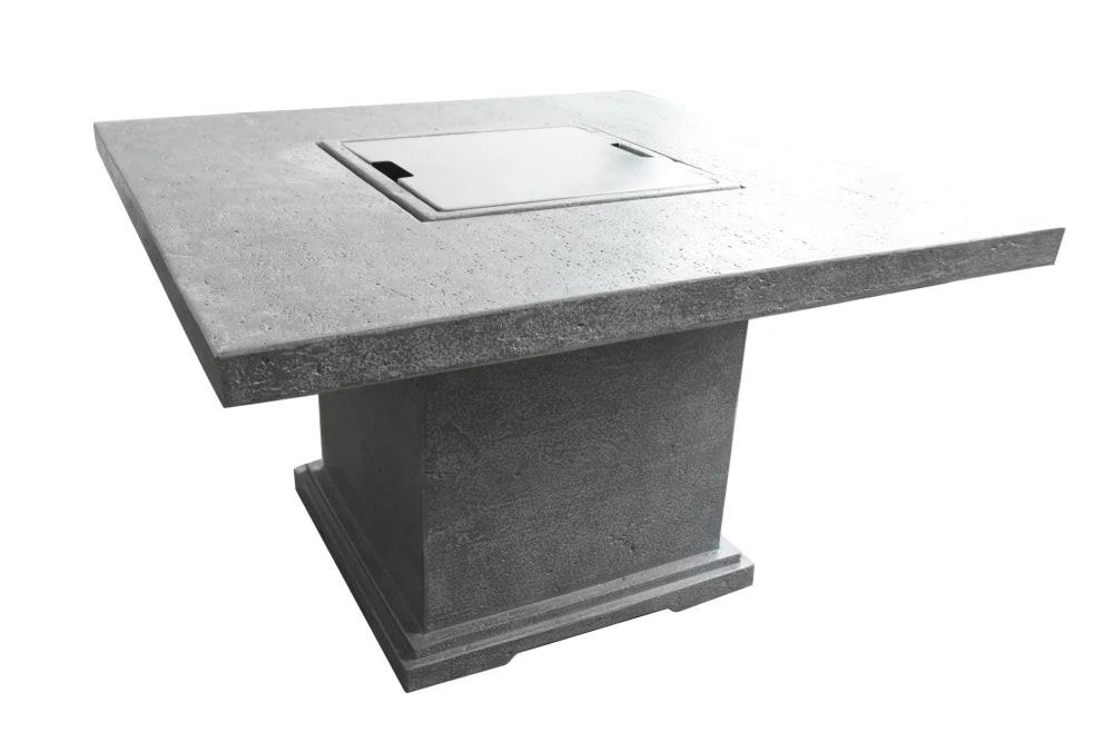 Elementi Birmingham Gas Fire Pit Dining Table | Light Grey