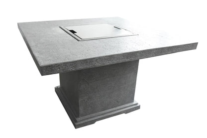 Elementi Birmingham Gas Fire Pit Dining Table | Light Grey