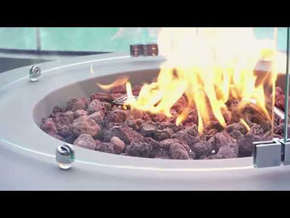 Elementi Tramore Gas Fire Pit Table | Light Grey