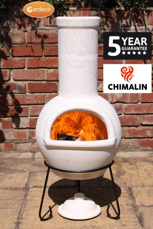 Gardeco Sempra Chimalin AFC Chimenea, Natural Clay