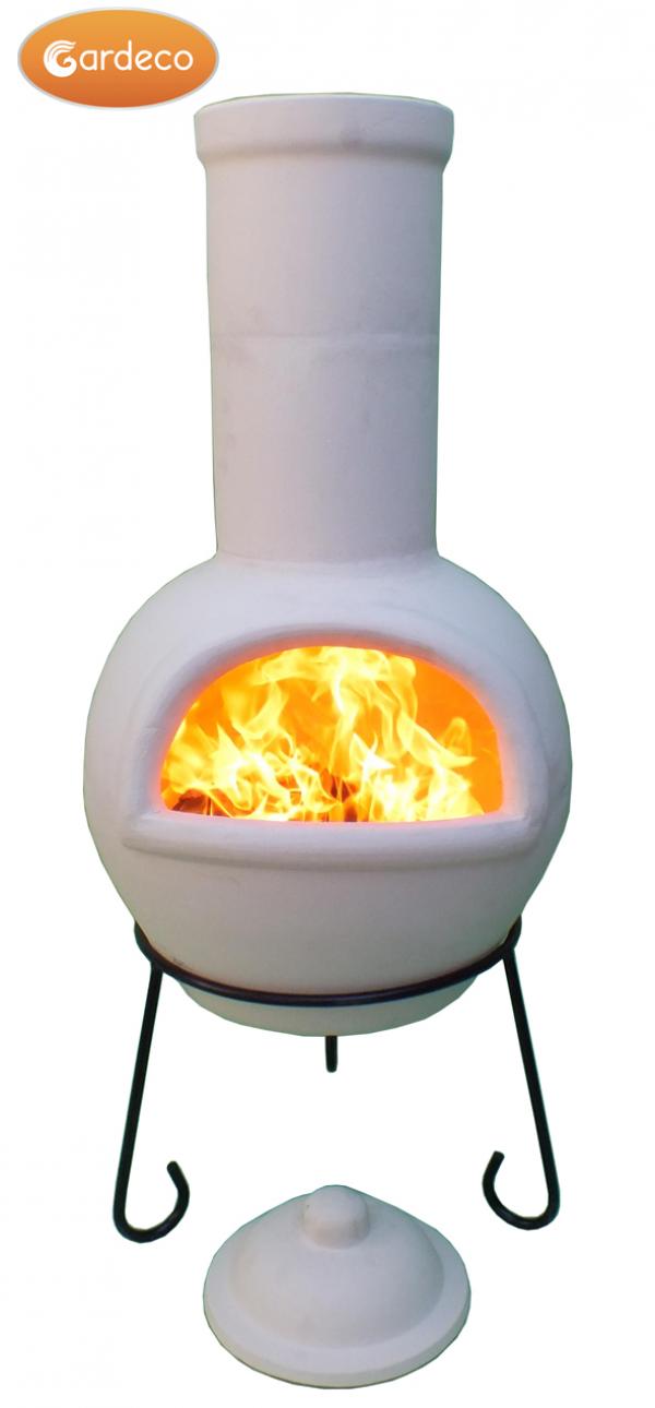 Gardeco Sempra Chimalin AFC Chimenea, Natural Clay