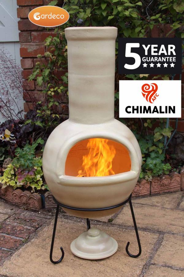 Gardeco Sempra Chimalin AFC Chimenea, Glazed Cappuccino