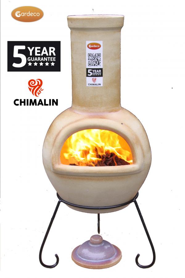 Gardeco Sempra Chimalin AFC Chimenea, Glazed Cappuccino