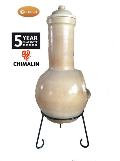 Gardeco Sempra Chimalin AFC Chimenea, Glazed Cappuccino