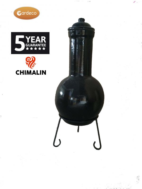 Gardeco Sempra Chimalin AFC Chimenea, Glazed Black