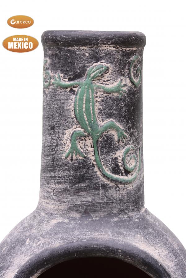 Gardeco Iguana Mexican Clay Chimenea, C21IGUA.73