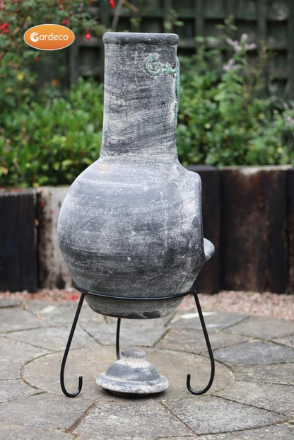 Gardeco Iguana Mexican Clay Chimenea, C21IGUA.73