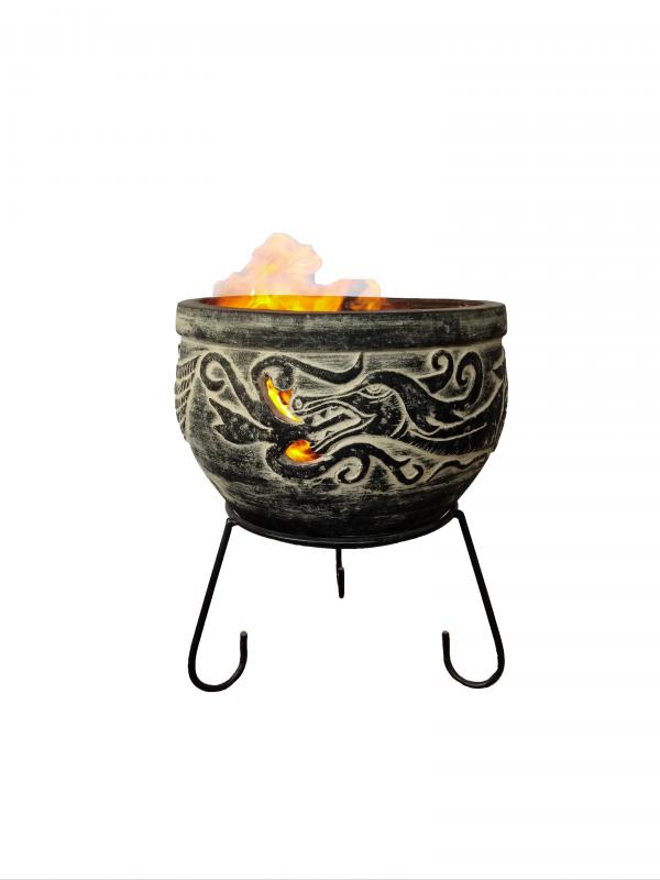 Gardeco Wynd The Dragon Clay Fire Pit