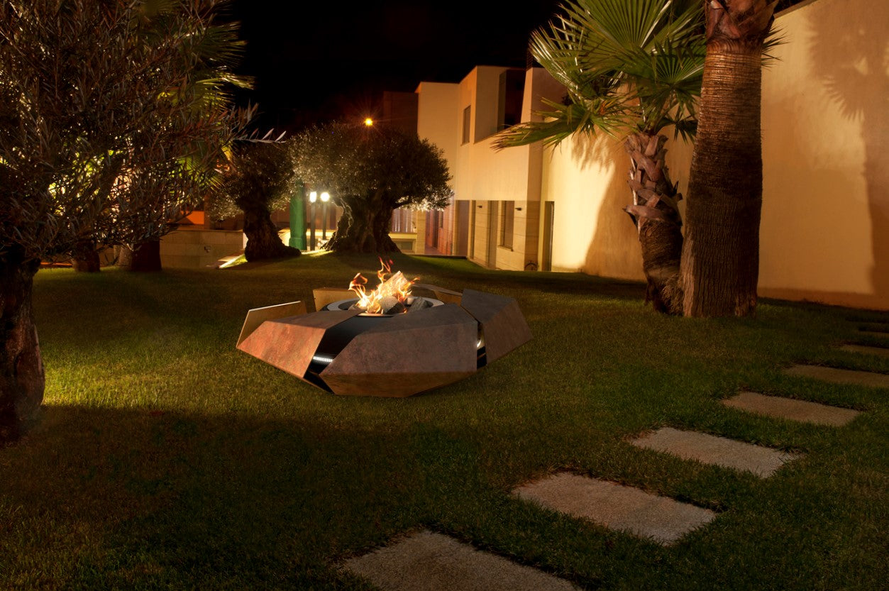Glamm Fire Stravaganza | Steel Firepit | Firewood or Bioethanol